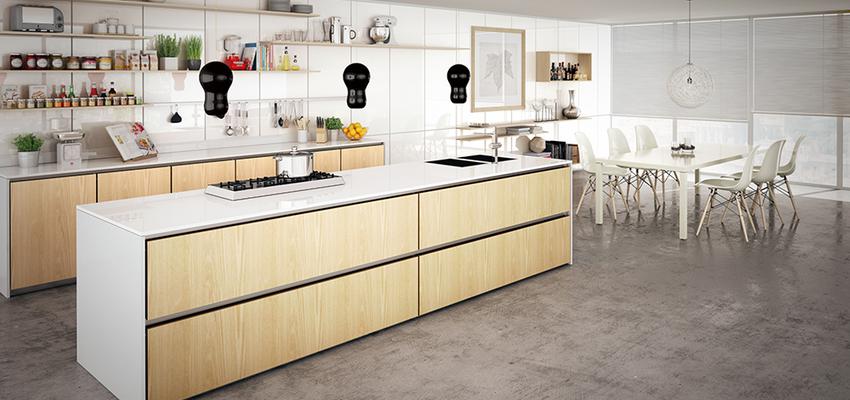 Comedor, Cocina Estilo moderno Color marron, blanco, gris, negro  diseñado por Javier Matoses | Arquitecto | Copyright matoses