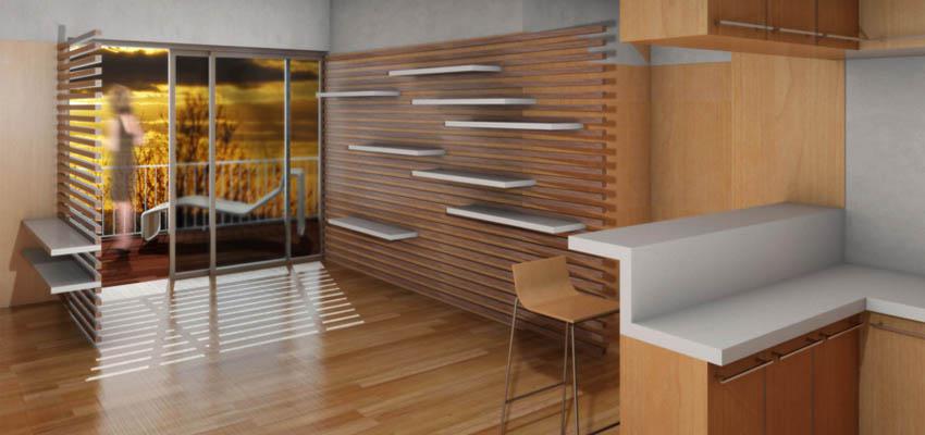 Comedor, Cocina style contemporaneo color ocre, gris, dorado  diseñado por B3arquitectura | Arquitecto 