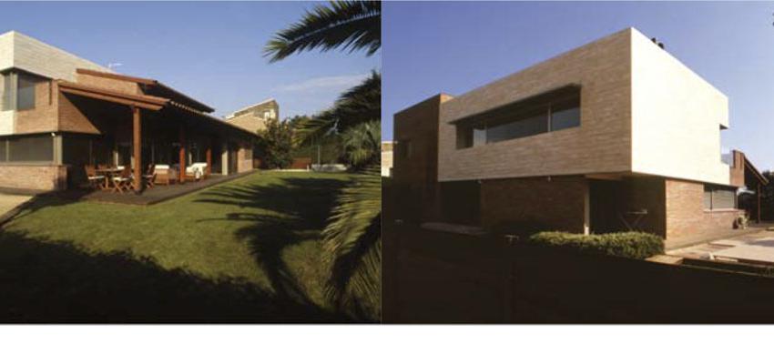 Exterior style contemporaneo color marron, beige, marron  diseñado por Gemma Blanes - Green & Balanced Architecture | Arquitecto | Copyright GB