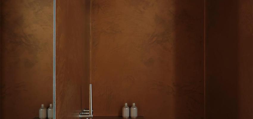 Baño Estilo vanguardista Color ocre  diseñado por Improreformas | Reformista, constructor | Copyright https://www.instagram.com/improreformas/