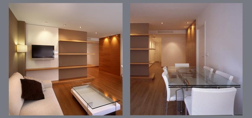 Comedor, Pasillo, Salon style contemporaneo color marron, marron, blanco  diseñado por JOSÉ F. URRUTIA FUSTER | Arquitecto 