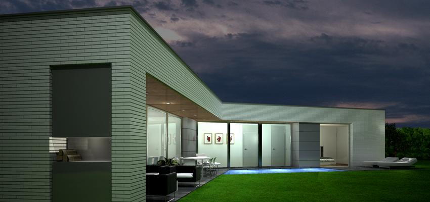 Piscina, Exterior, Jardin style moderno color marron, marron, blanco  diseñado por Arquitectura y Ordenación Urbana SL | Arquitecto 