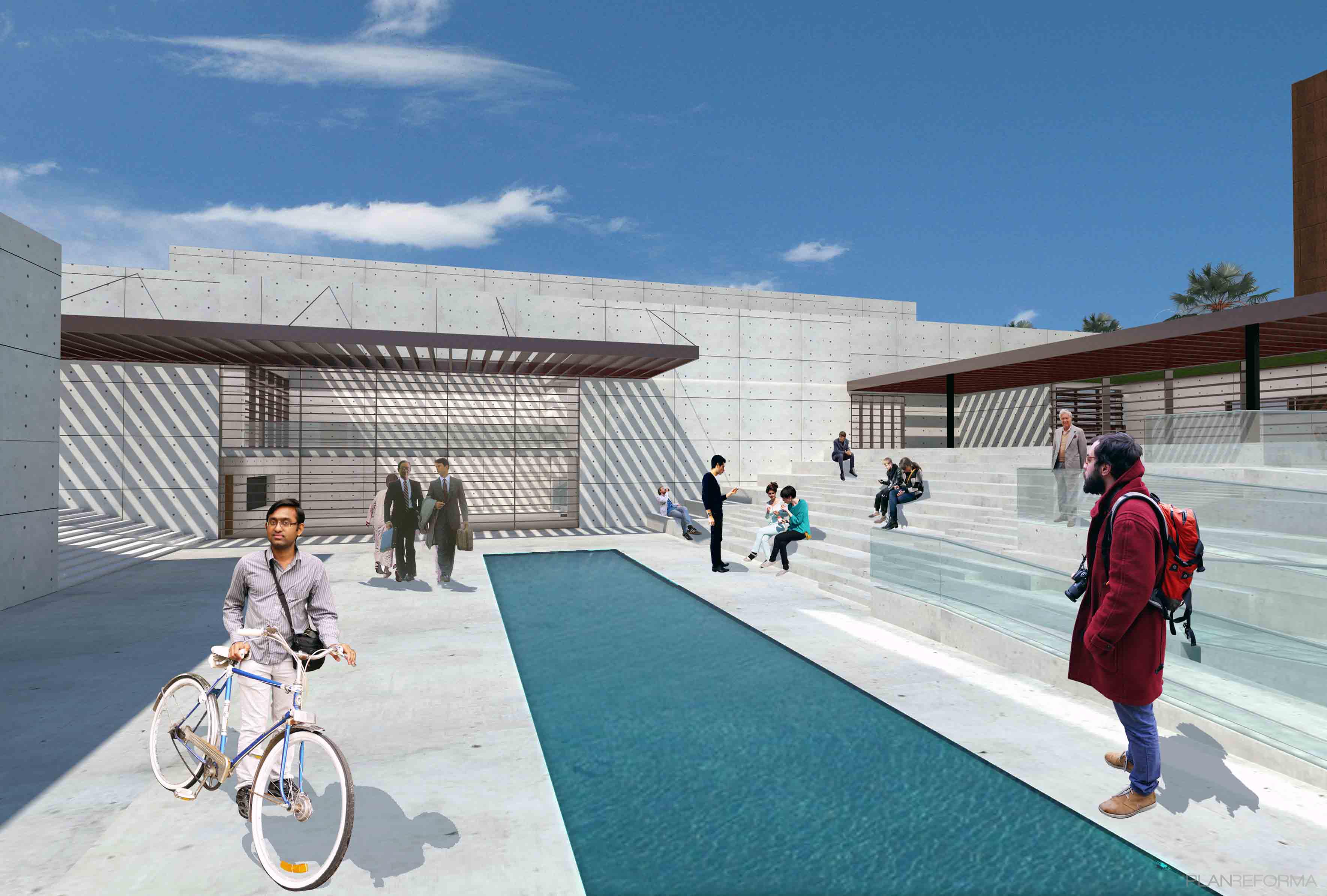 Exterior style vanguardista color gris, gris  diseñado por Alberto Lorenzo | Arquitecto 