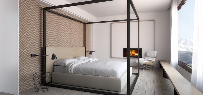 Dormitorio Estilo contemporaneo Color marron, beige, blanco, gris  diseñado por BiosArquitectura | Arquitecto | Copyright sí. soy propietario