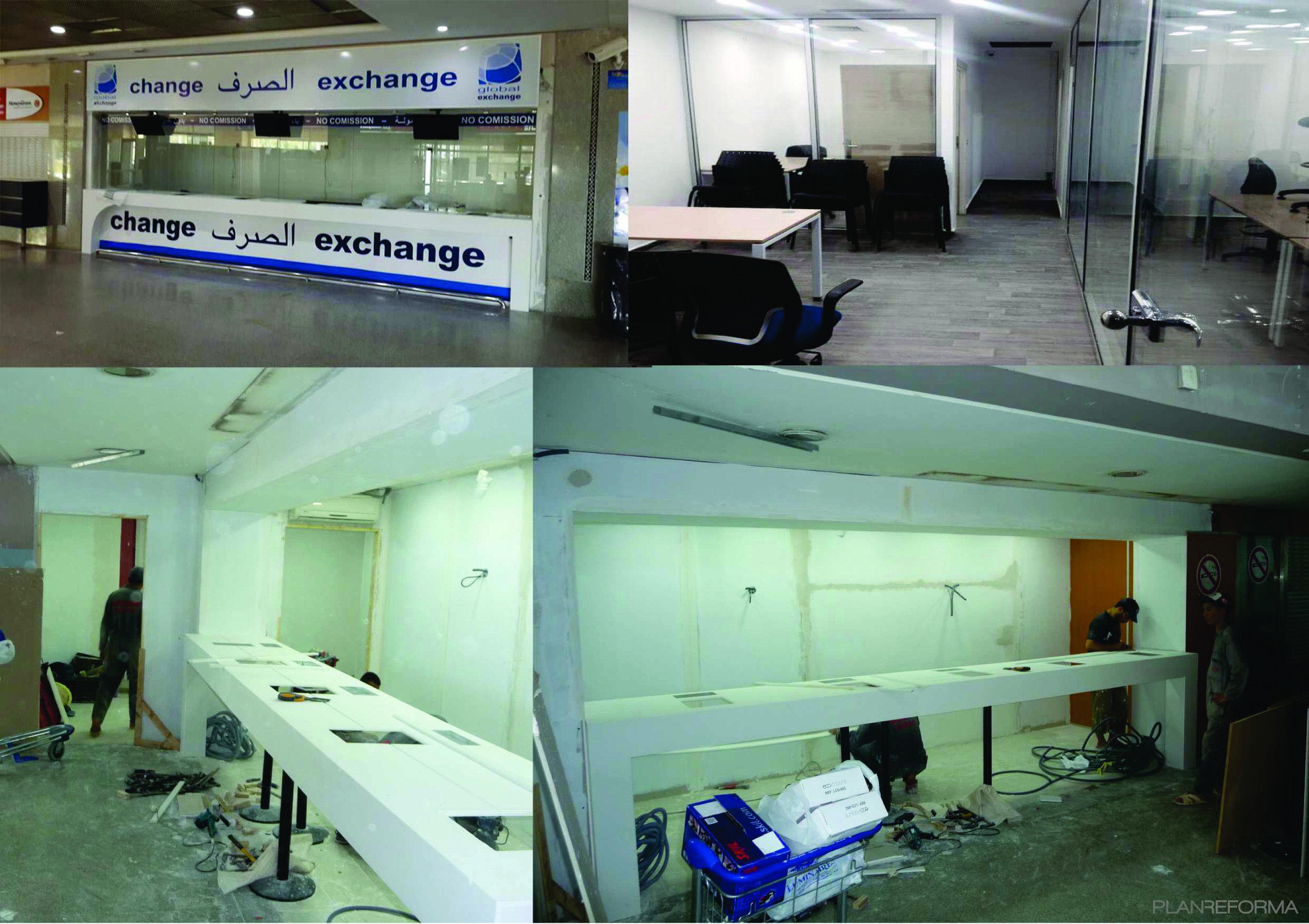 Oficina Estilo contemporaneo Color azul, azul oscuro, marron, blanco, gris, negro  diseñado por BiosArquitectura | Arquitecto | Copyright sí. soy propietario