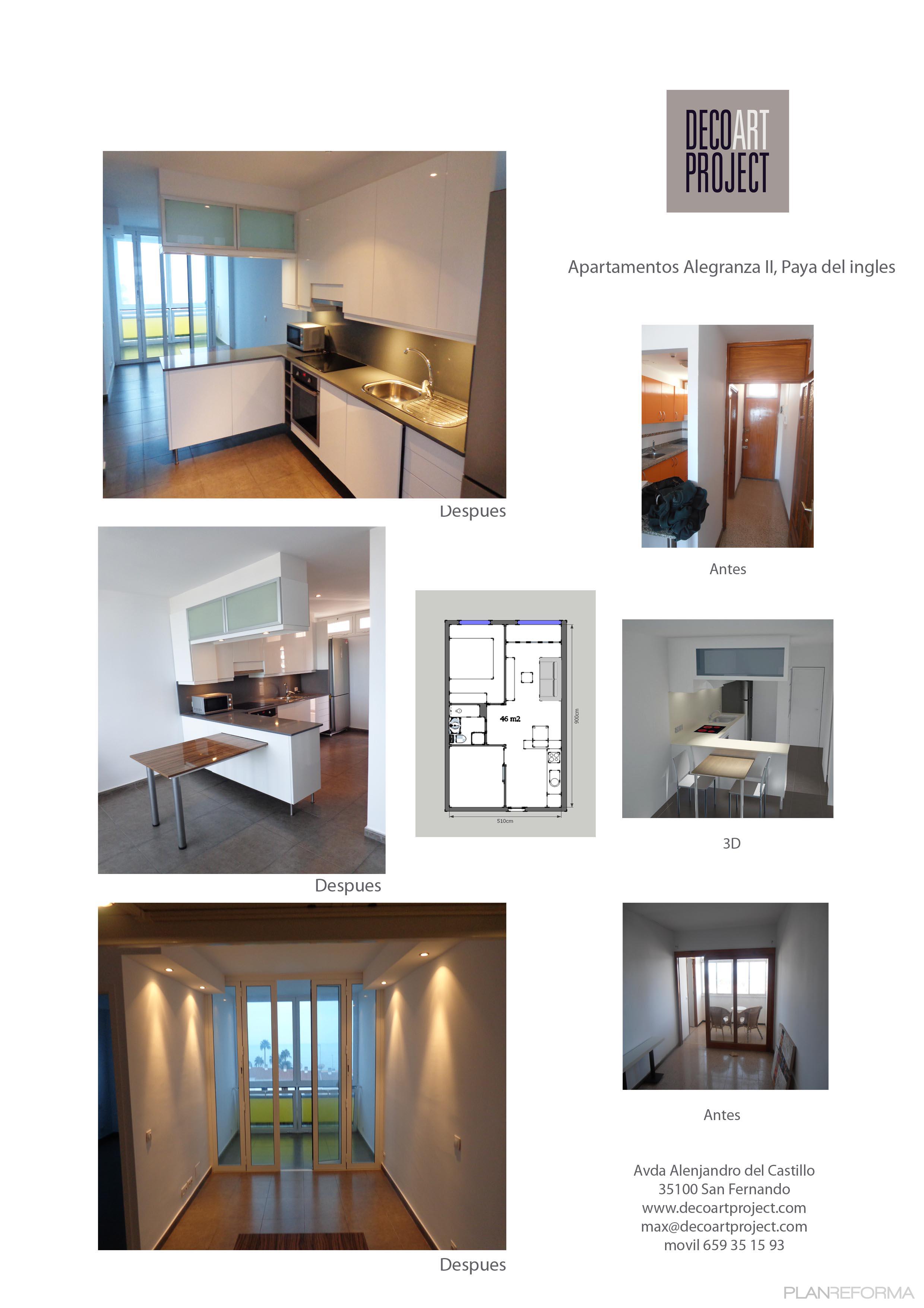 Cocina, Salon style contemporaneo color marron, marron, blanco, gris, gris  diseñado por Max | Interiorista 
