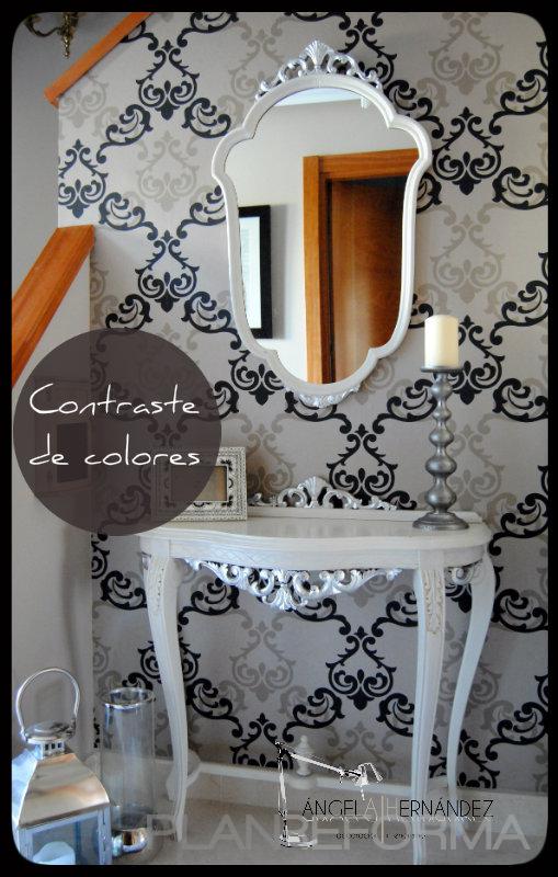 Recibidor style clasico color beige  diseñado por A|H decoracion e interiorismo | Interiorista 
