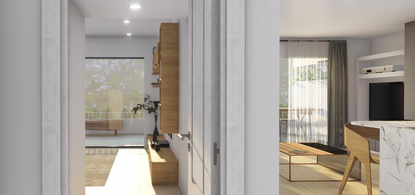Dormitorio Estilo moderno Color blanco, gris, gris  diseñado por Obrasa Diseño de interiorismo | Gremio | Copyright Obrasa