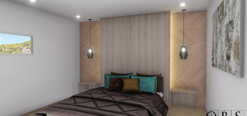 Dormitorio Estilo moderno Color beige, marron, marron  diseñado por Obrasa Diseño de interiorismo | Gremio | Copyright Obrasa