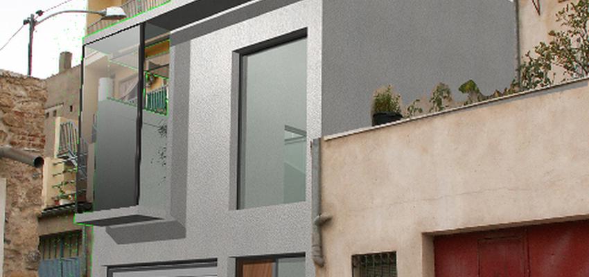 Exterior Estilo moderno Color marron, gris  diseñado por estudio ma:pa | Arquitecto 