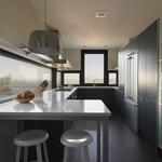 Cocina Estilo moderno Color blanco, gris, negro