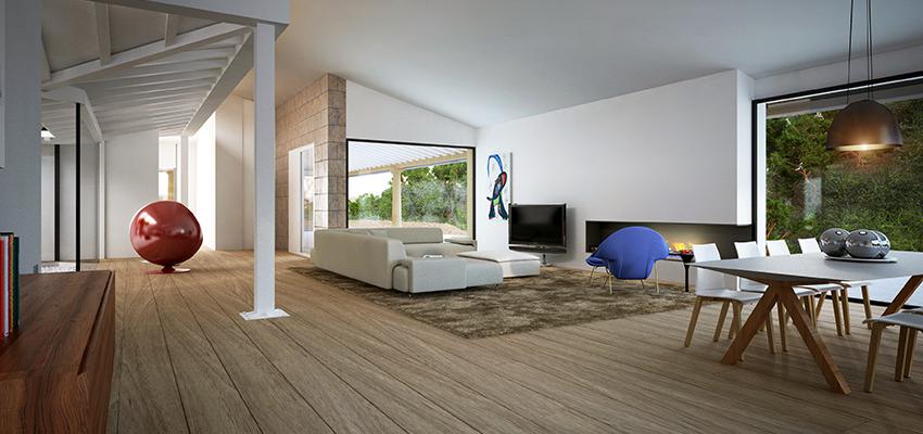 Comedor, Sala de la TV, Salon style moderno color marron, beige, blanco, gris, negro  diseñado por miquel angel | Gremio 