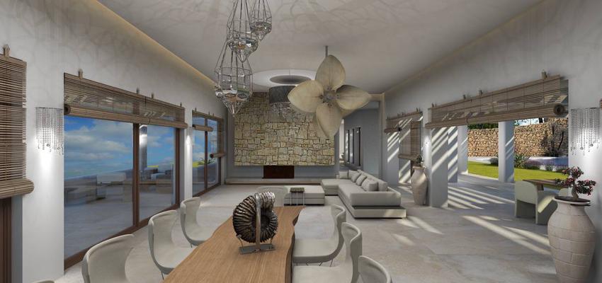 Terraza, Salon style contemporaneo color marron, beige, marron, blanco  diseñado por Gabriel Olivera | Arquitecto 