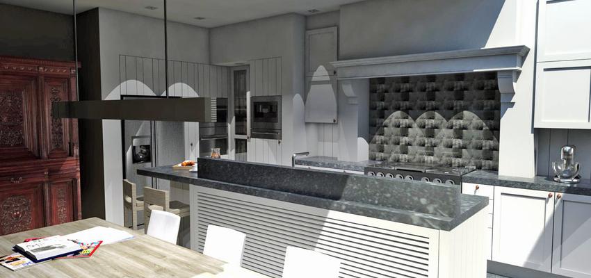 Comedor, Cocina style rustico color marron, gris, negro  diseñado por danny dufait | Interiorista 