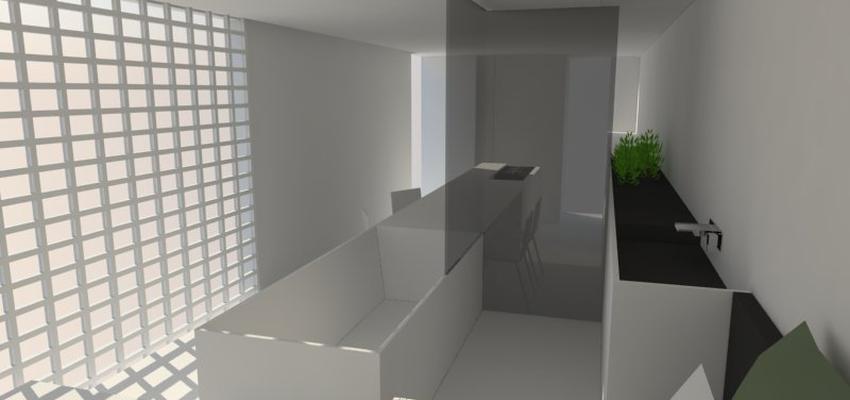 Cocina style moderno color blanco  diseñado por danny dufait | Interiorista 