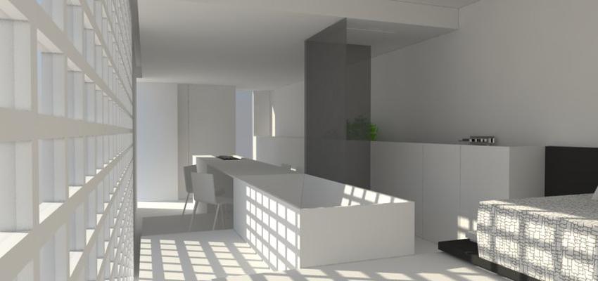 Baño, Dormitorio, Cocina style moderno color blanco  diseñado por danny dufait | Interiorista 