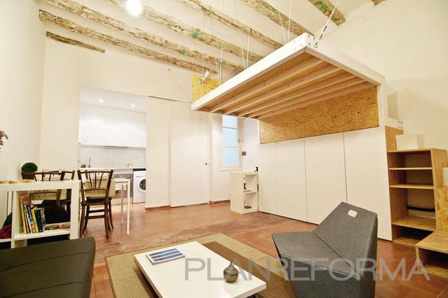 Dormitorio, Escalera, Loft Estilo eclectico Color turquesa, beige, blanco  diseñado por wnestudio | Arquitecto | Copyright wnestudio