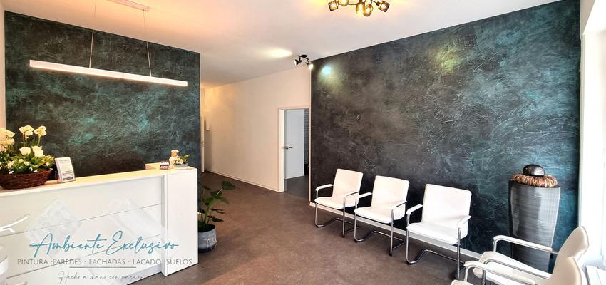 Gimnasio, Oficina, Sala de conferencias Estilo moderno Color verde, azul oscuro, gris oscuro  diseñado por Ambiente Exclusivo | Tu Pintor | Reformista, constructor | Copyright Ambiente Exclusivo | Tu Pintor