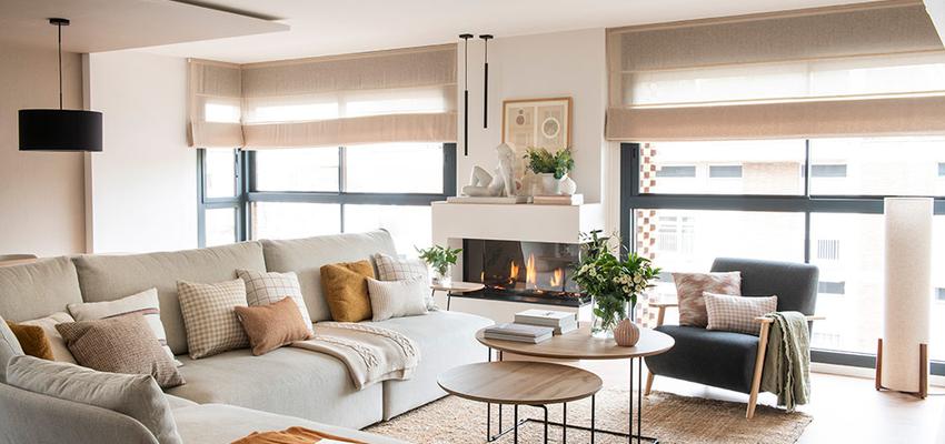 Sala de la TV Estilo moderno Color crema  diseñado por Sincro | Reformista, constructor | Copyright Sincro