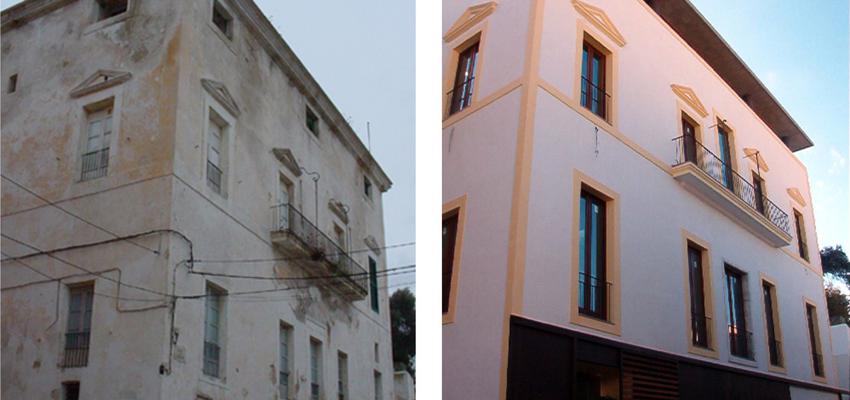 Exterior Estilo tradicional Color beige, marron, blanco  diseñado por joan manel jiménez bernet | Arquitecto 