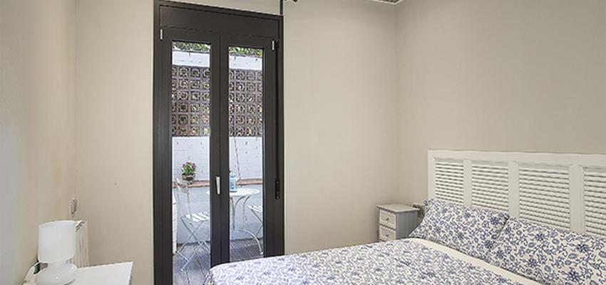 Dormitorio Estilo contemporaneo Color azul, beige, blanco  diseñado por grupoinventia | Arquitecto Técnico | Copyright Grupo Inventia