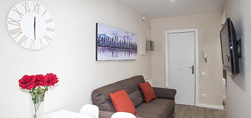 Salon Estilo contemporaneo Color beige, marron, blanco  diseñado por grupoinventia | Arquitecto Técnico | Copyright Grupo Inventia