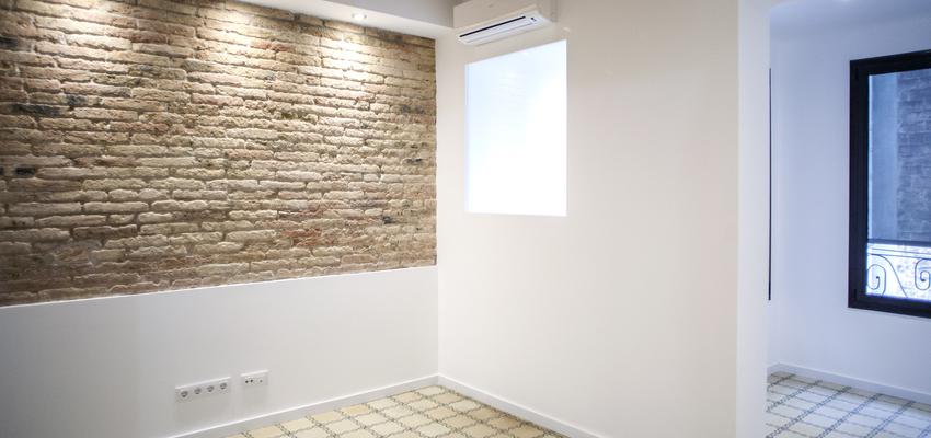 Salon Estilo contemporaneo Color beige, marron, blanco  diseñado por grupoinventia | Arquitecto Técnico | Copyright Grupo Inventia