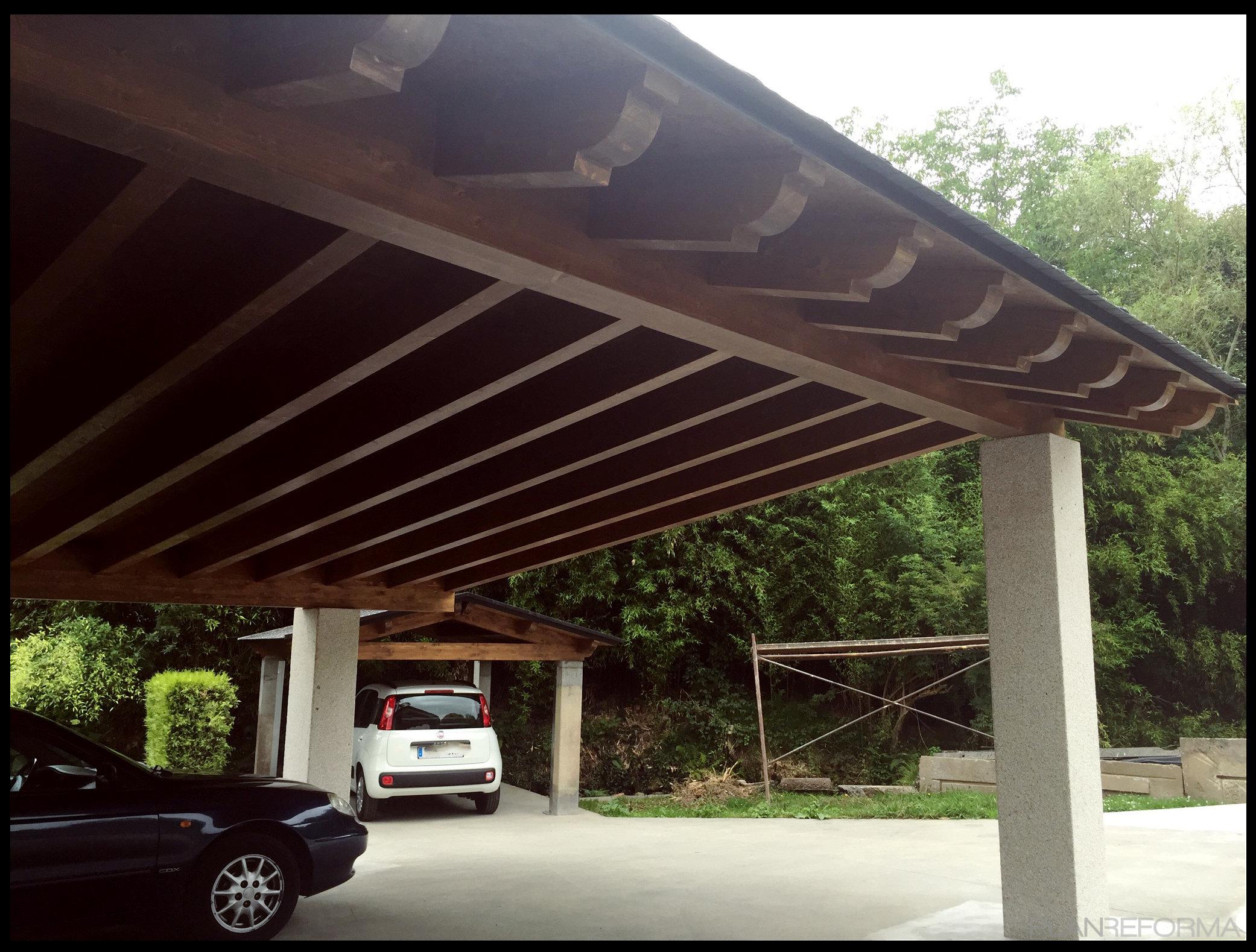 Garaje Estilo rustico Color amarillo  diseñado por Tuimil Tecnics - Ingeniería y construcción | Arquitecto Técnico | Copyright FOTO PROPIA