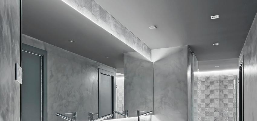 Baño Estilo moderno Color blanco, gris, gris  diseñado por Raúl Sánchez Architects | Arquitecto | Copyright Jose Hevia