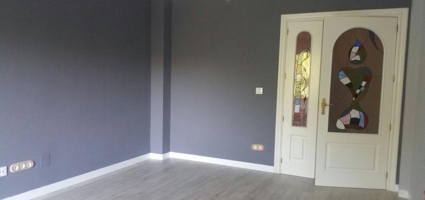 Salon Estilo contemporaneo Color marron, gris  diseñado por OBRASMADRID | Gremio | Copyright Foto realizada en el proceso reformador