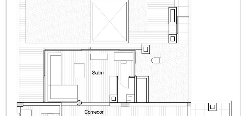 Salon Estilo moderno Color blanco  diseñado por Pablo Núñez Casamor | Arquitecto | Copyright Estudio tinto