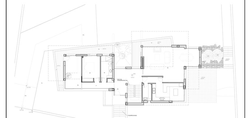 Dormitorio, Recibidor, Salon Estilo contemporaneo Color amarillo, blanco, dorado  diseñado por Pablo Núñez Casamor | Arquitecto | Copyright Estudio tinto