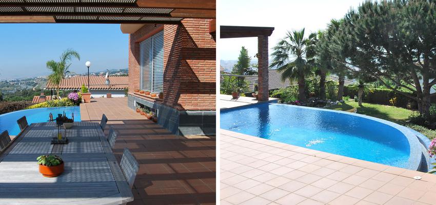 Patio, Piscina, Exterior, Jardin style contemporaneo color marron, beige  diseñado por JJ Delgado. Arquitectura | Arquitecto 