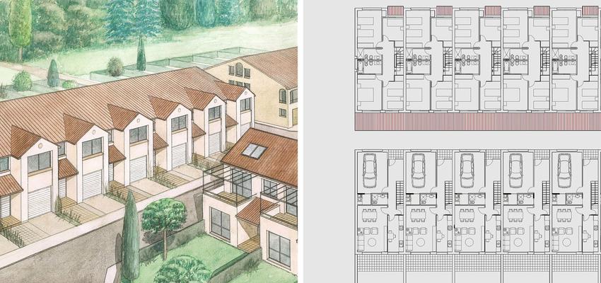 Exterior style contemporaneo color beige, marron  diseñado por JJ Delgado. Arquitectura | Arquitecto 