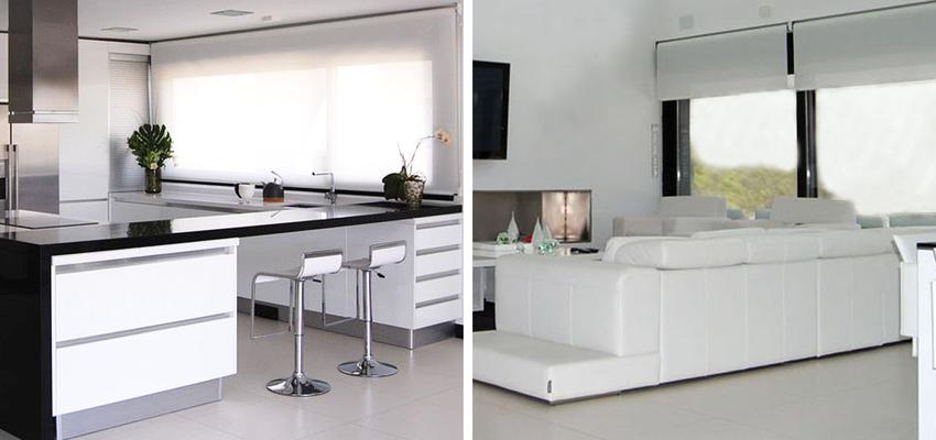 Cocina, Salon style contemporaneo color beige, gris, gris  diseñado por JJ Delgado. Arquitectura | Arquitecto | Copyright Propietario
