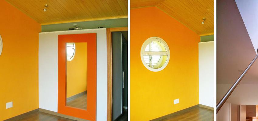 Estudio, Escalera style contemporaneo color marron, ocre, amarillo  diseñado por JJ Delgado. Arquitectura | Arquitecto | Copyright Propietario