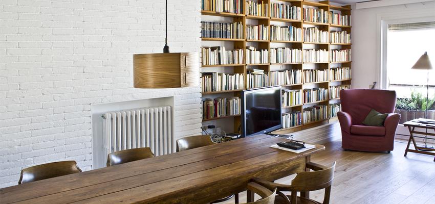 Comedor, Salon Estilo contemporaneo Color marron, blanco  diseñado por sara mundó | Arquitecto Técnico 
