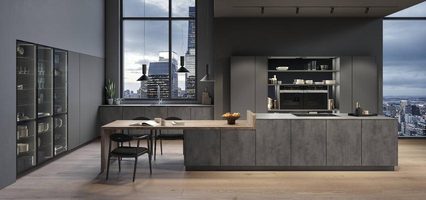 Cocina Estilo moderno Color gris oscuro  diseñado por Cocinas 2M Roots | Reformista, constructor | Copyright Cocinas 2M Roots