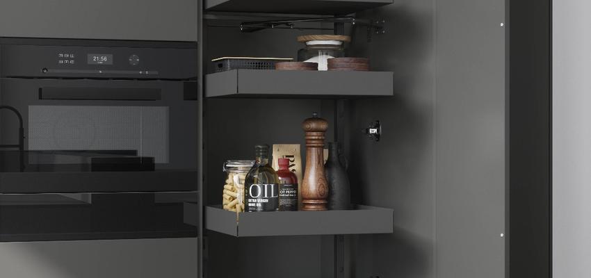 Cocina Estilo moderno Color gris  diseñado por Cocinas 2M Roots | Reformista, constructor | Copyright Cocinas 2M Roots