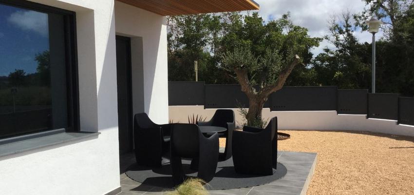 Jardin Estilo contemporaneo Color verde, negro, plateado  diseñado por Angels Casellas - Interiorista | Gremio | Copyright Angels Casellas