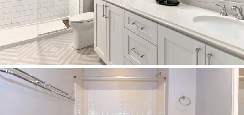 Baño Estilo contemporaneo Color naranja, amarillo, amarillo claro  diseñado por Kodu Reformas | Reformista, constructor 