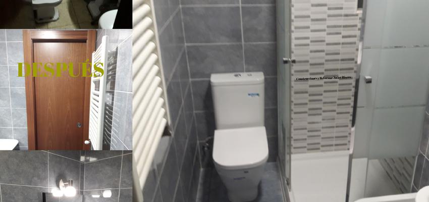 Baño Estilo moderno Color azul cielo, gris  diseñado por Construcciones Javier Rivero | Gremio | Copyright Construcciones Javier Rivero