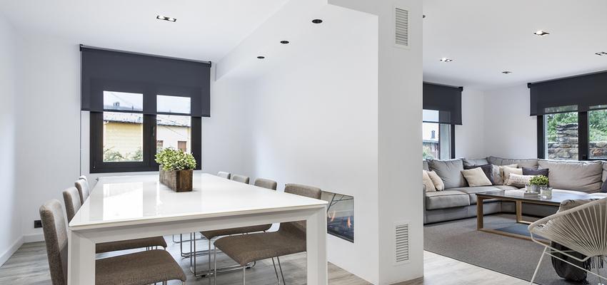Comedor style contemporaneo color beige, blanco  diseñado por Dröm Living | Interiorista 
