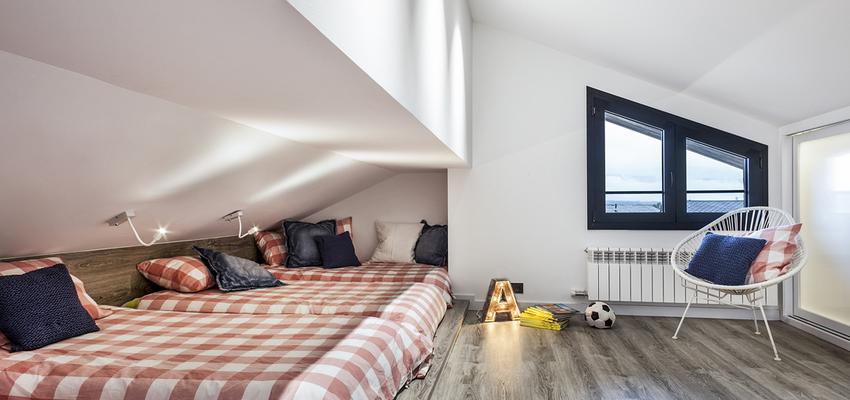 Dormitorio Estilo contemporaneo Color rosa, blanco  diseñado por Dröm Living | Interiorista 