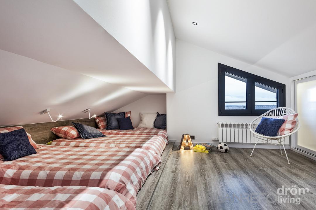 Dormitorio Estilo contemporaneo Color rosa, blanco  diseñado por Dröm Living | Interiorista 