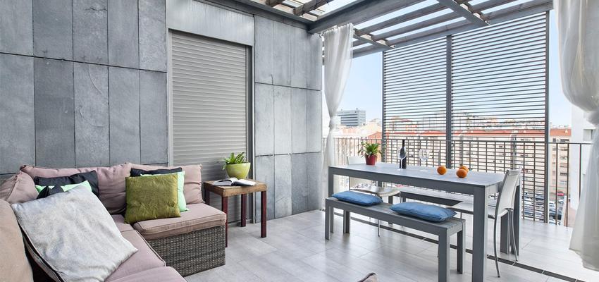 Exterior style moderno color verde, rosa, gris  diseñado por Dröm Living | Interiorista | Copyright Dröm Living