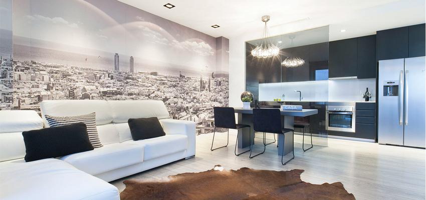 Comedor, Salon style moderno color blanco, gris, negro  diseñado por Dröm Living | Interiorista | Copyright Dröm Living