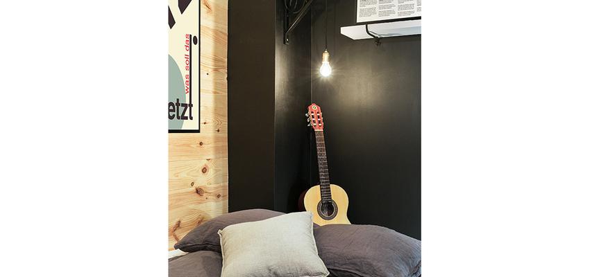 Dormitorio Estilo contemporaneo Color gris, gris, negro  diseñado por Dröm Living | Interiorista 