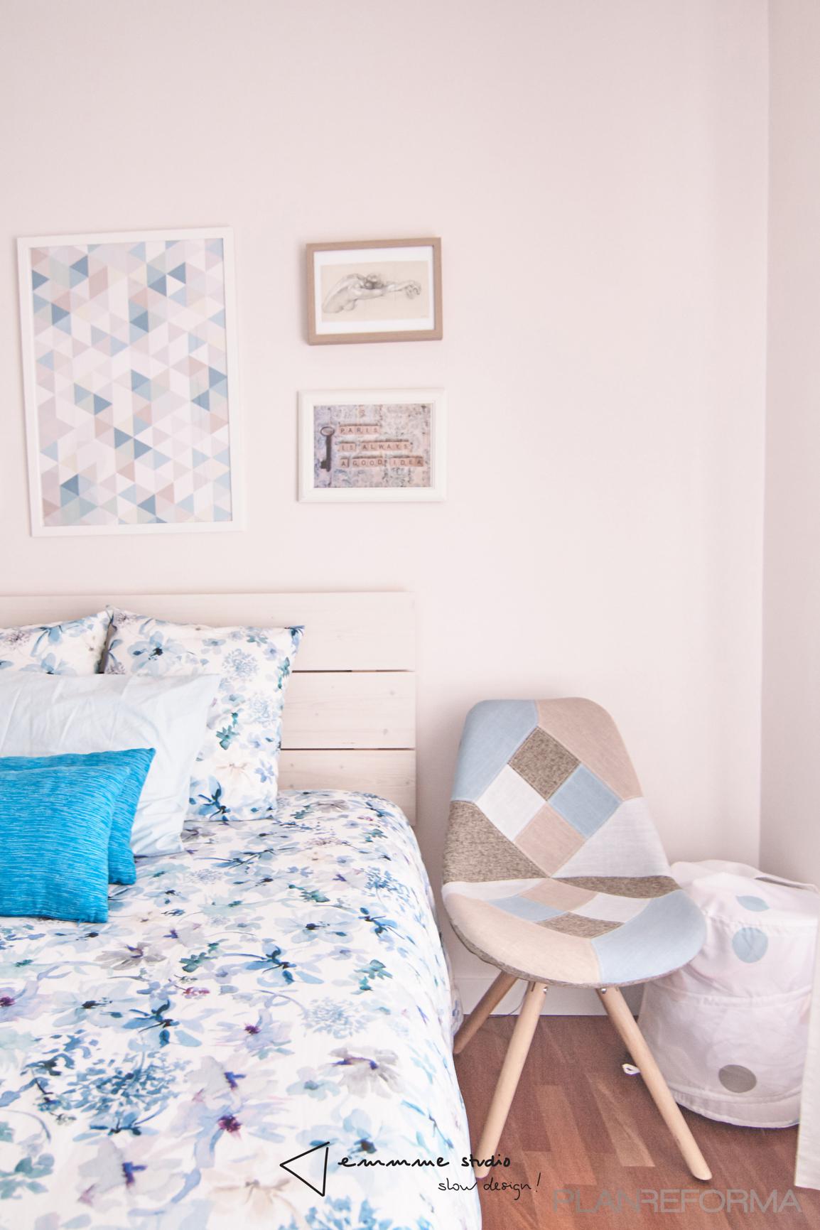 Dormitorio style mediterraneo color turquesa, azul, marron  diseñado por emmme studio | Arquitecto 