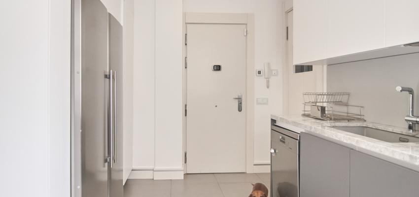 Cocina style moderno color blanco, gris, gris  diseñado por emmme studio | Arquitecto 